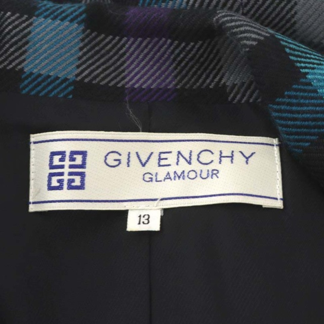 GIVENCHY GLAMUR ジバンシー ジャケット チェック柄 シルク混