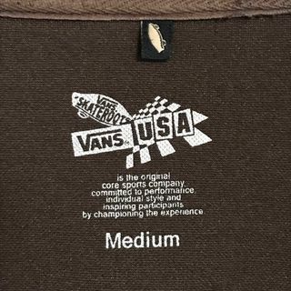 VANS - 【人気ブラウン】バンズ 刺繍ロゴ入りジャージ 入手困難 E845の