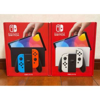 ニンテンドースイッチ(Nintendo Switch)の新品未開封 Nintendo Switch(有機ELモデル)2台(家庭用ゲーム機本体)