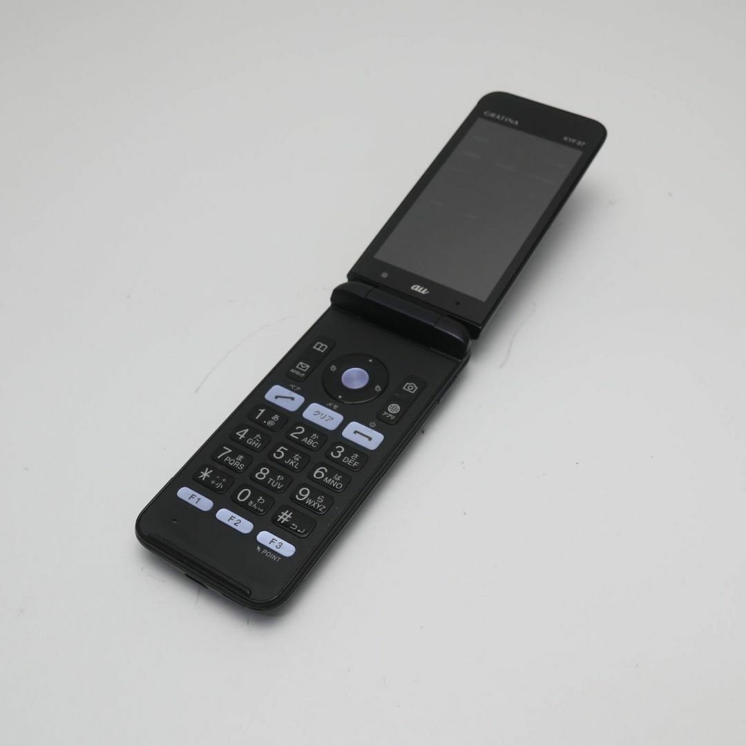 京セラ(キョウセラ)の良品中古 GRATINA KYF37 ブラック 本体 白ロムM333 スマホ/家電/カメラのスマートフォン/携帯電話(携帯電話本体)の商品写真