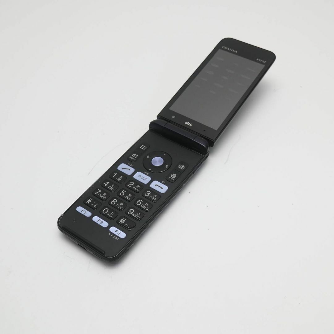 京セラ(キョウセラ)の良品中古 GRATINA KYF37 ブラック 本体 白ロムM333 スマホ/家電/カメラのスマートフォン/携帯電話(携帯電話本体)の商品写真