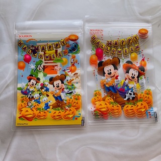 ディズニー(Disney)の非売品 ディズニー ブルボンコラボ ハロウィン ラッピングピロー チャック付き袋(ラッピング/包装)