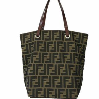 FENDI フェンディ ナイロン×レザー ミニ トートバッグ ペカン柄 イタリア