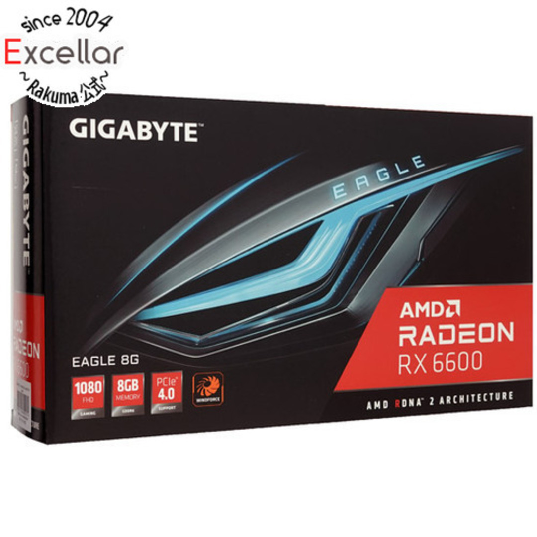 GIGABYTE製グラボ　Radeon RX 6600 EAGLE GV-R66EAGLE-8GD　PCIExp 8GB 元箱あり