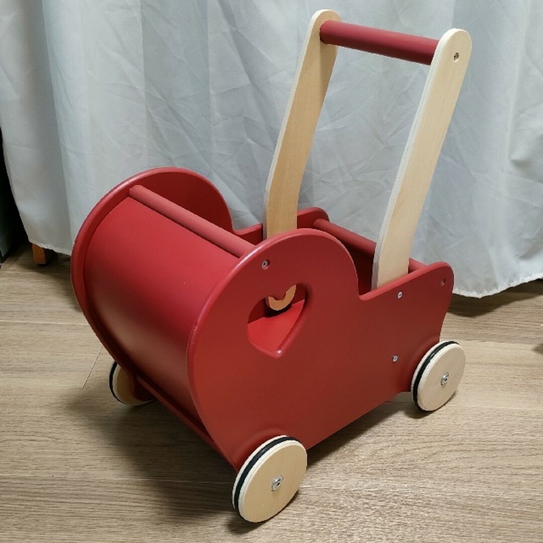 Moover ムーバー ドールプラムハート 手押し車 人形用乳母車 木製