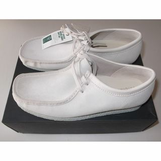 クラークス(Clarks)のclarks クラークス WALLABEE ワラビー white UK10.5(ブーツ)