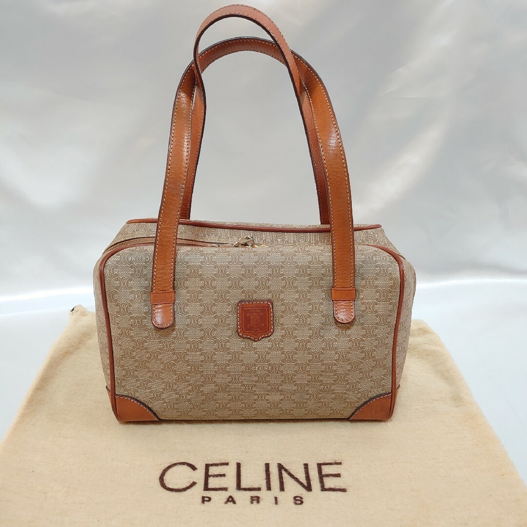 CELINE マカダム柄 ミニハンドバッグ - バッグ