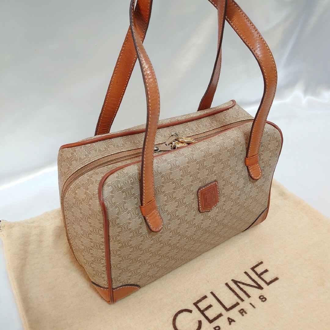 CELINE マカダム柄 ミニハンドバッグ