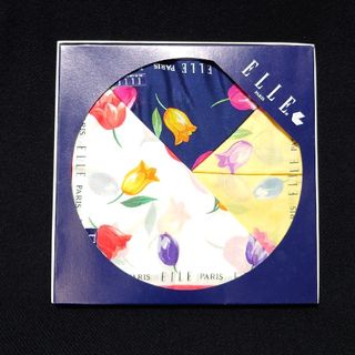 エル(ELLE)のELLE☆チューリップ柄ハンカチ3枚セット(ハンカチ)