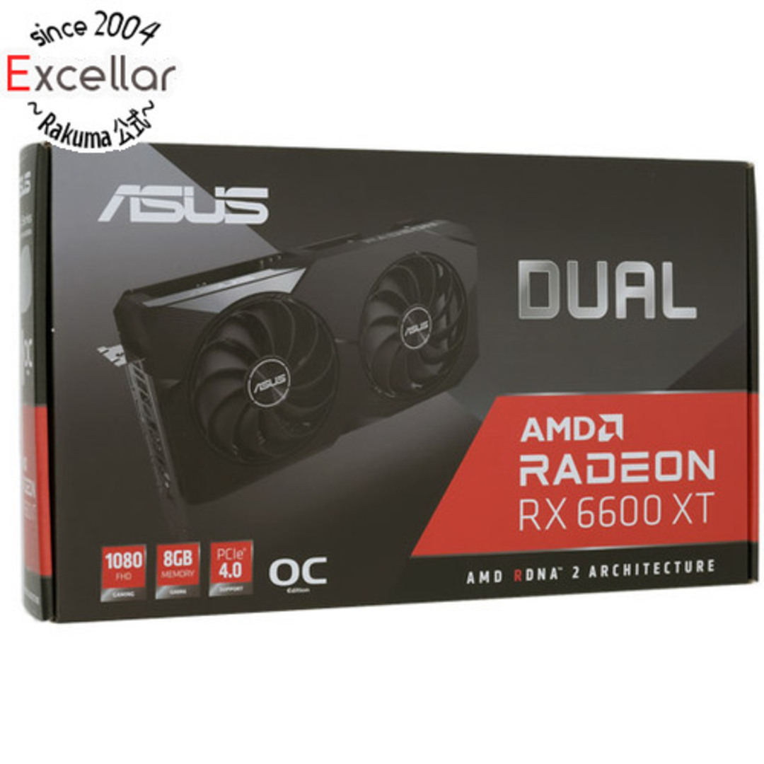 ASUSグラボ　DUAL-RX6600XT-O8G　PCIExp 8GB 元箱あり