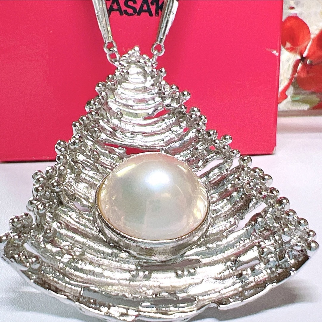TASAKI マベパールネックレス SV - ネックレス TASAKI マベパールネックレス SV - ネックレス