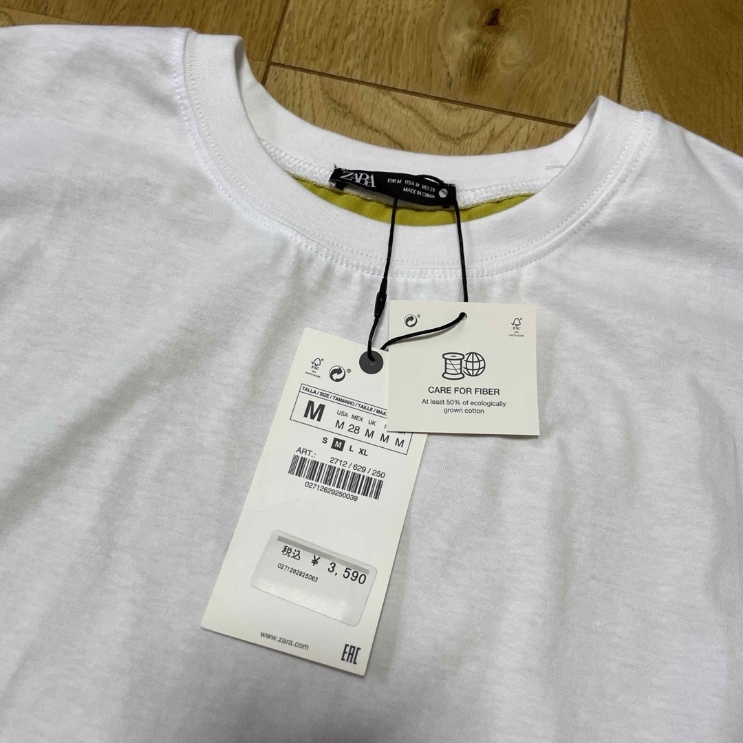 ZARA(ザラ)のzara ザラ【新品】Tシャツ チュールシフォン❁ゆったり 可愛い リーバイス付 レディースのトップス(Tシャツ(半袖/袖なし))の商品写真