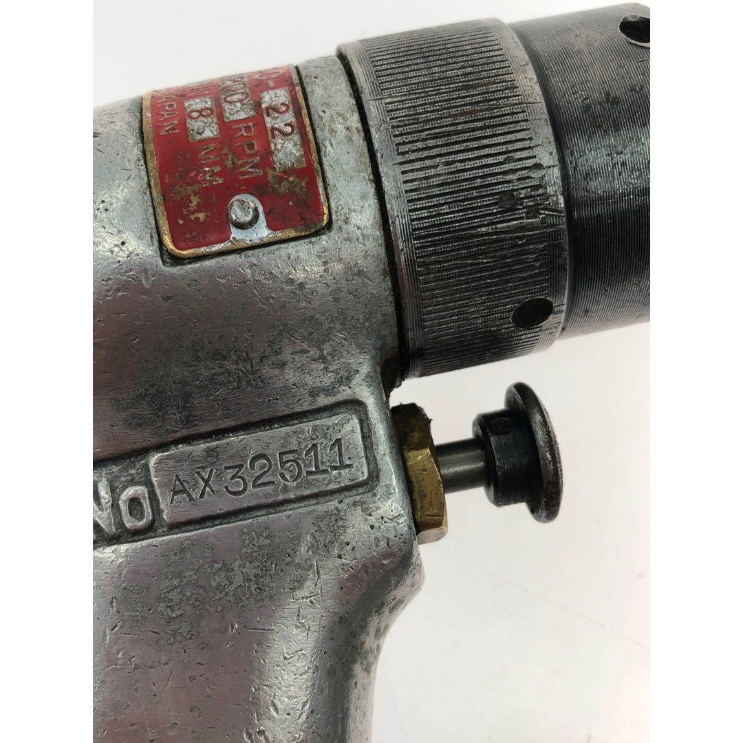 ▽▽URYU ピストル型小型ドリル UD-50-22 NO.AX32511 エア工具 ▽▽URYU ピストル型小型ドリル UD-50-22 NO.AX32511 エア工具