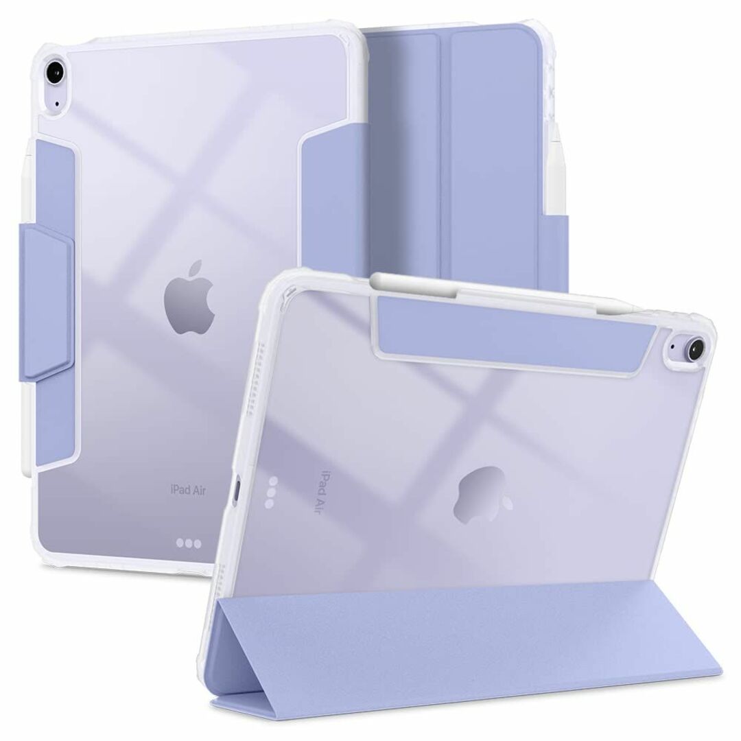 【色:ラベンダー】Spigen iPad Air5 ケース 2022 (第5世代