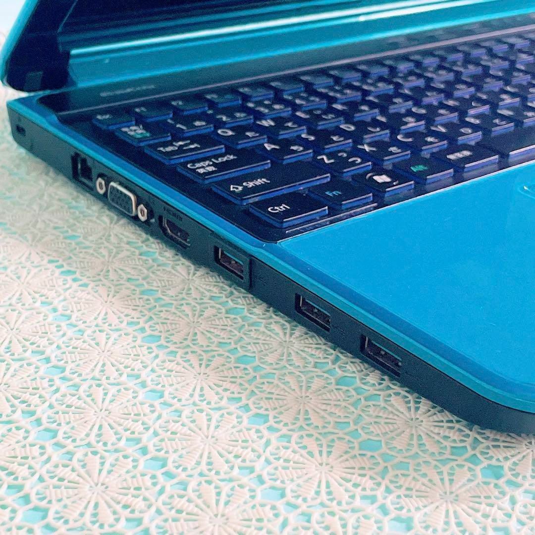 富士通 - 必見✨️高性能Core i7&メモリ8GB✨SSD 青ノートパソコン