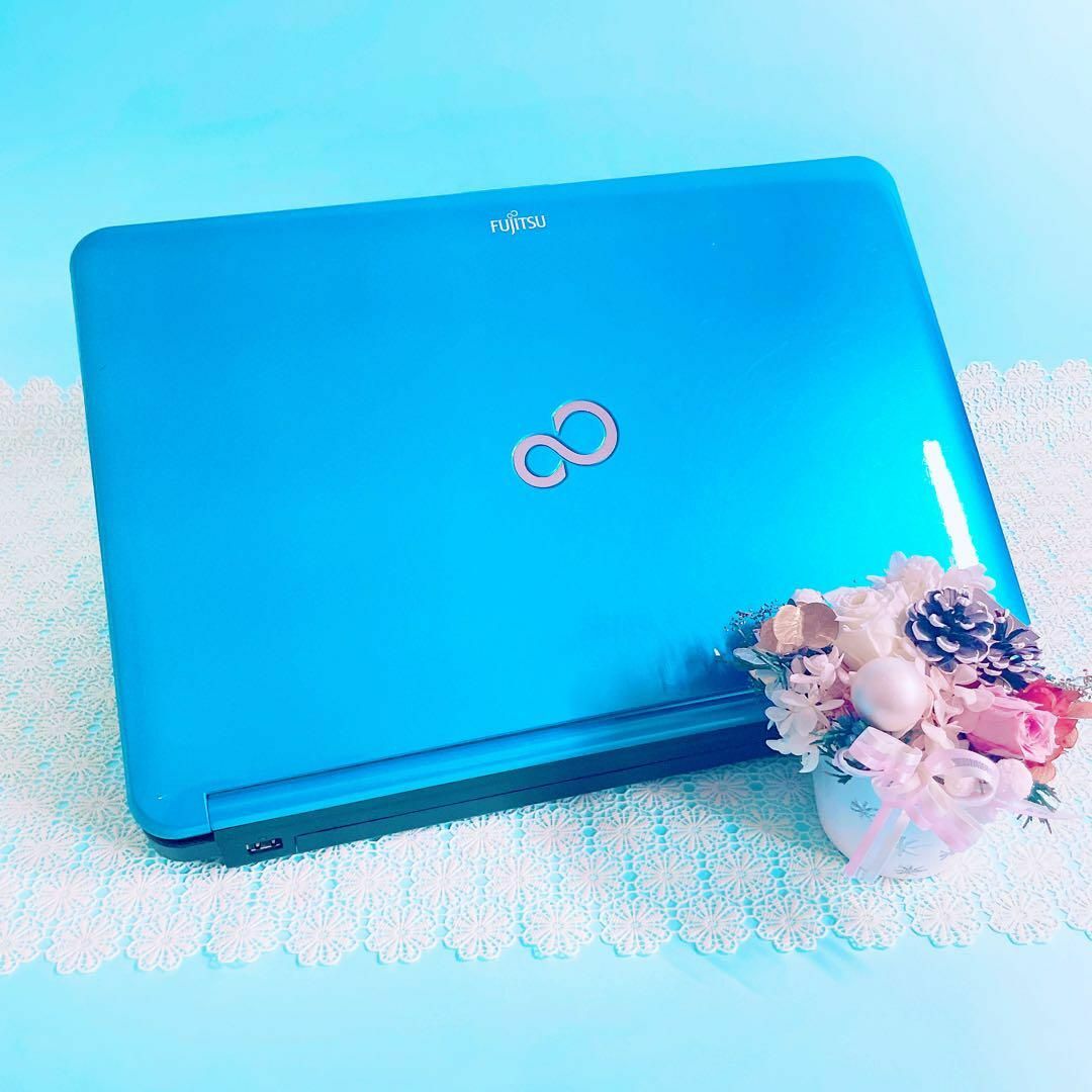 富士通 - 必見✨️高性能Core i7&メモリ8GB✨SSD 青ノートパソコン