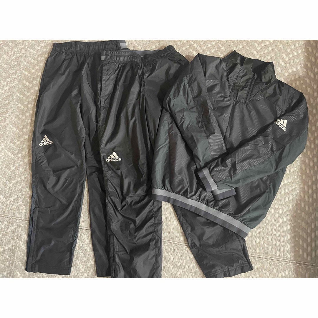 adidas ウインドブレーカー 上下3点セット 150 | フリマアプリ ラクマ