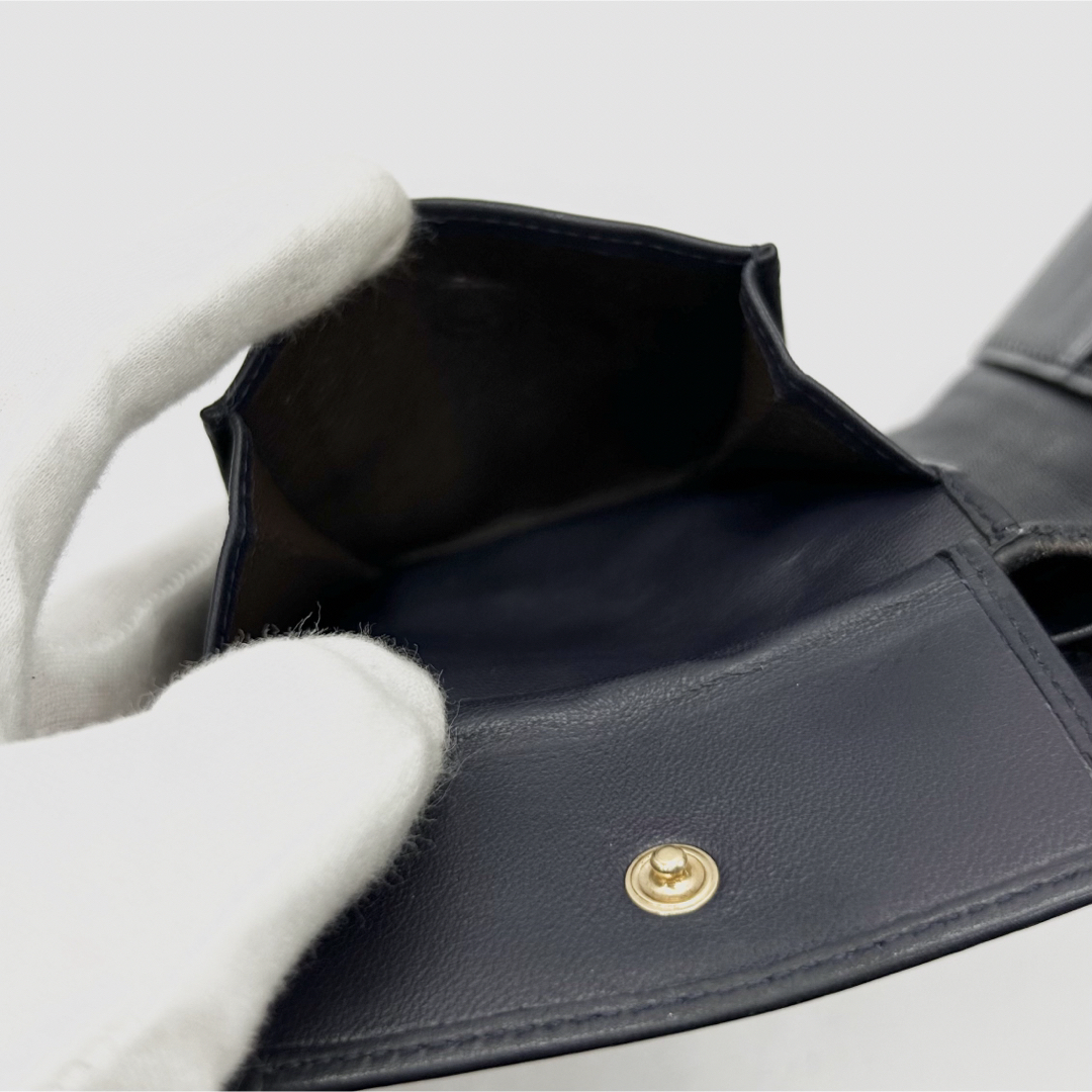 希少 BOTTEGA VENETA 二つ折り財布 クロコダイル ロゴ バイカラー