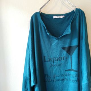 LILICLOTH 長袖Tシャツ ロンT ドルマンスリーブ　ターコイズグリーン(Tシャツ(長袖/七分))