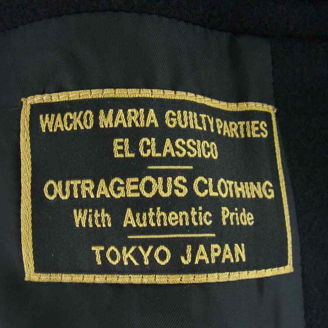 WACKO MARIA ワコマリア ピーコート 12AW WMR-PCT-01 ウール P-COAT Pコート ブラック系 S【中古】