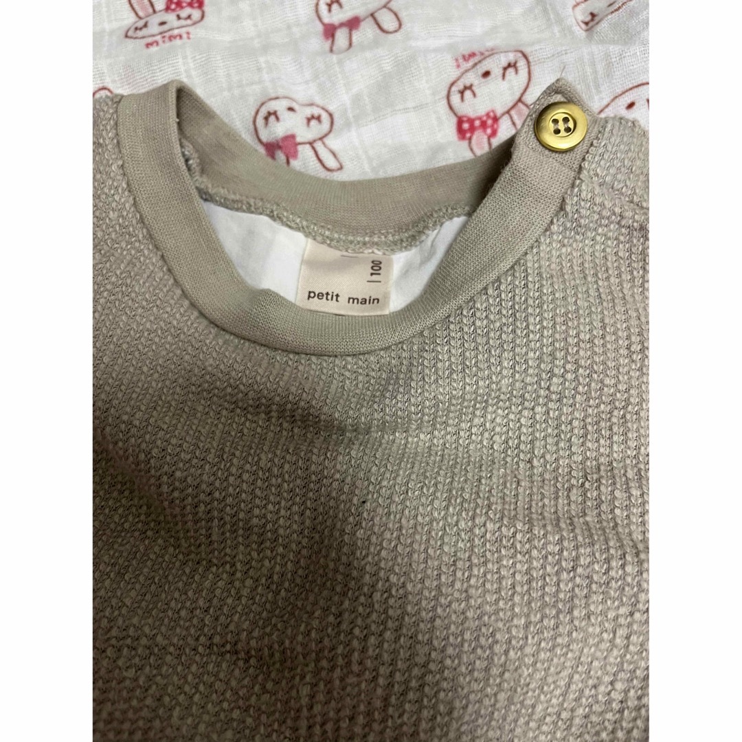 petit main(プティマイン)のプティマイン セットアップ 100 キッズ/ベビー/マタニティのキッズ服女の子用(90cm~)(Tシャツ/カットソー)の商品写真