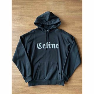 セリーヌ(celine)のCELINE 22SS セリーヌ スウェット スタッズフロントロゴパーカー(パーカー)