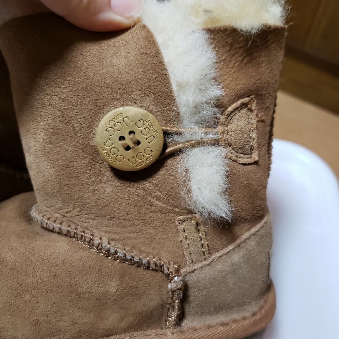 新品未使用品 UGG トドラー ムートンブーツ 16.0 17.0 ブラック