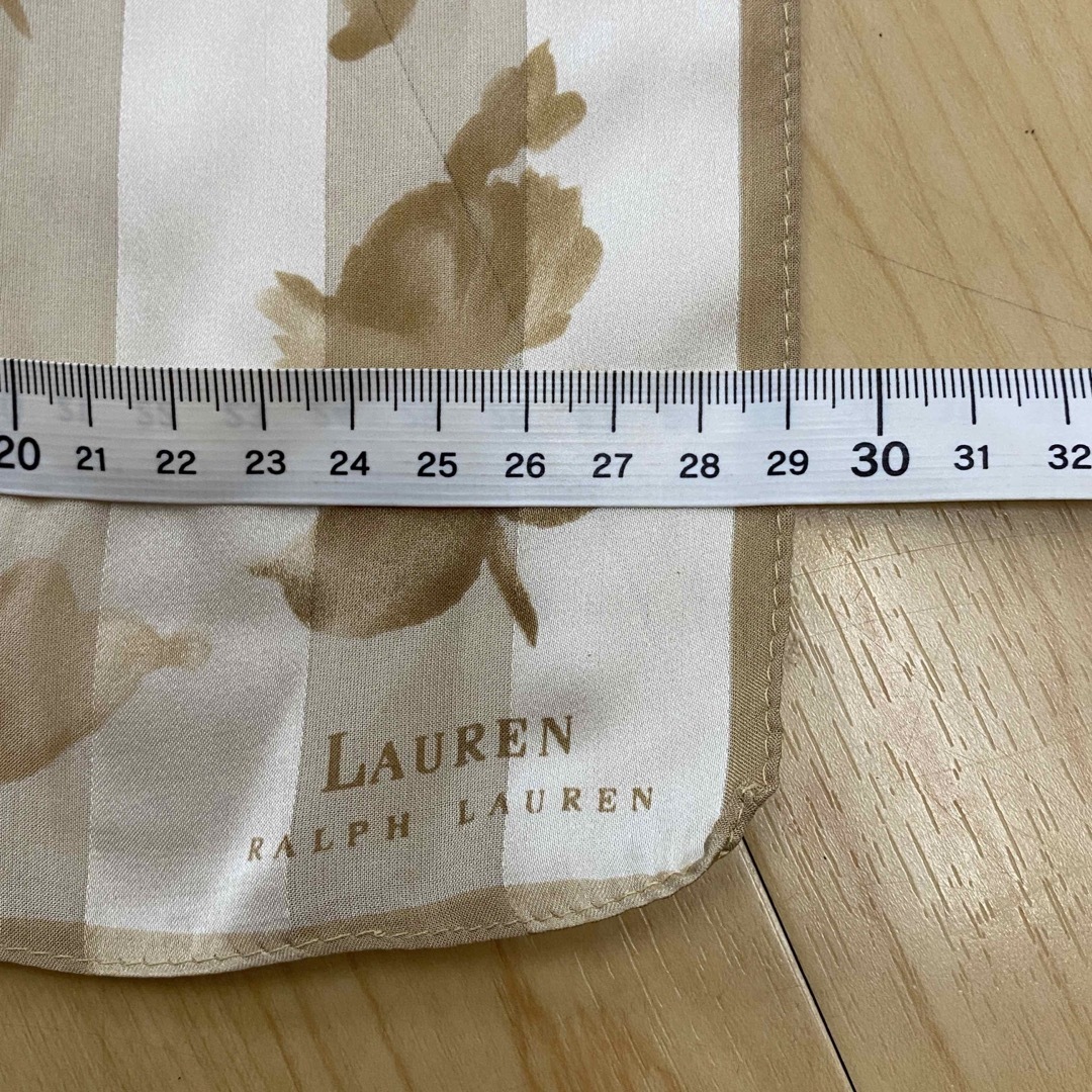 Ralph Lauren(ラルフローレン)のLAUREN　ラルフローレン ストール　ベージュ　オフホワイト　花柄　no.15 レディースのファッション小物(ストール/パシュミナ)の商品写真