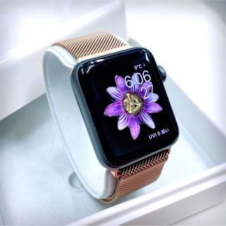 アップルウォッチ(Apple Watch)のApple アップルウォッチ シリーズ3  黒 スマートウォッチ 42mm(その他)