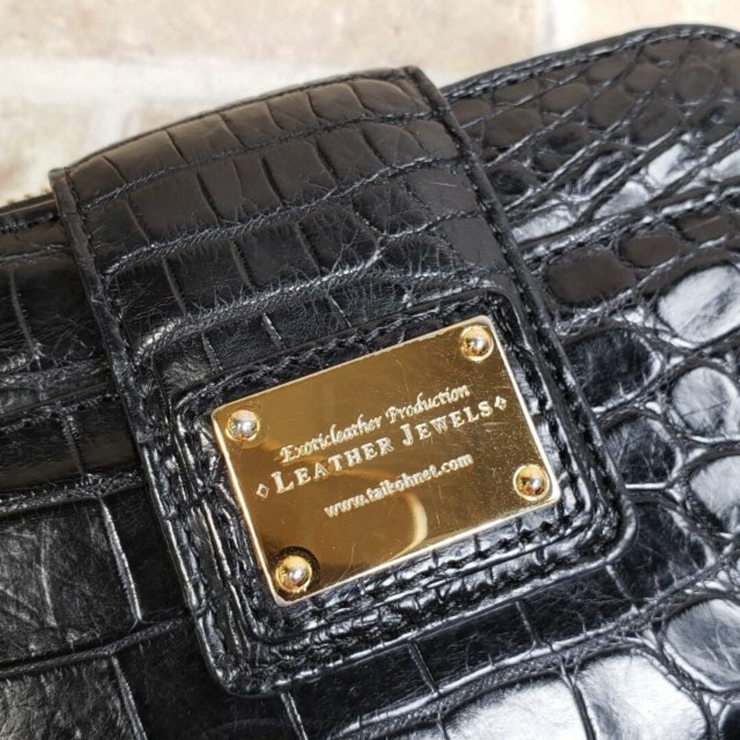 JEWELS - レザージュエルズ ☆ マット クロコダイルレザー L字 2 JEWELS - レザージュエルズ ☆ マット クロコダイルレザー L字 2