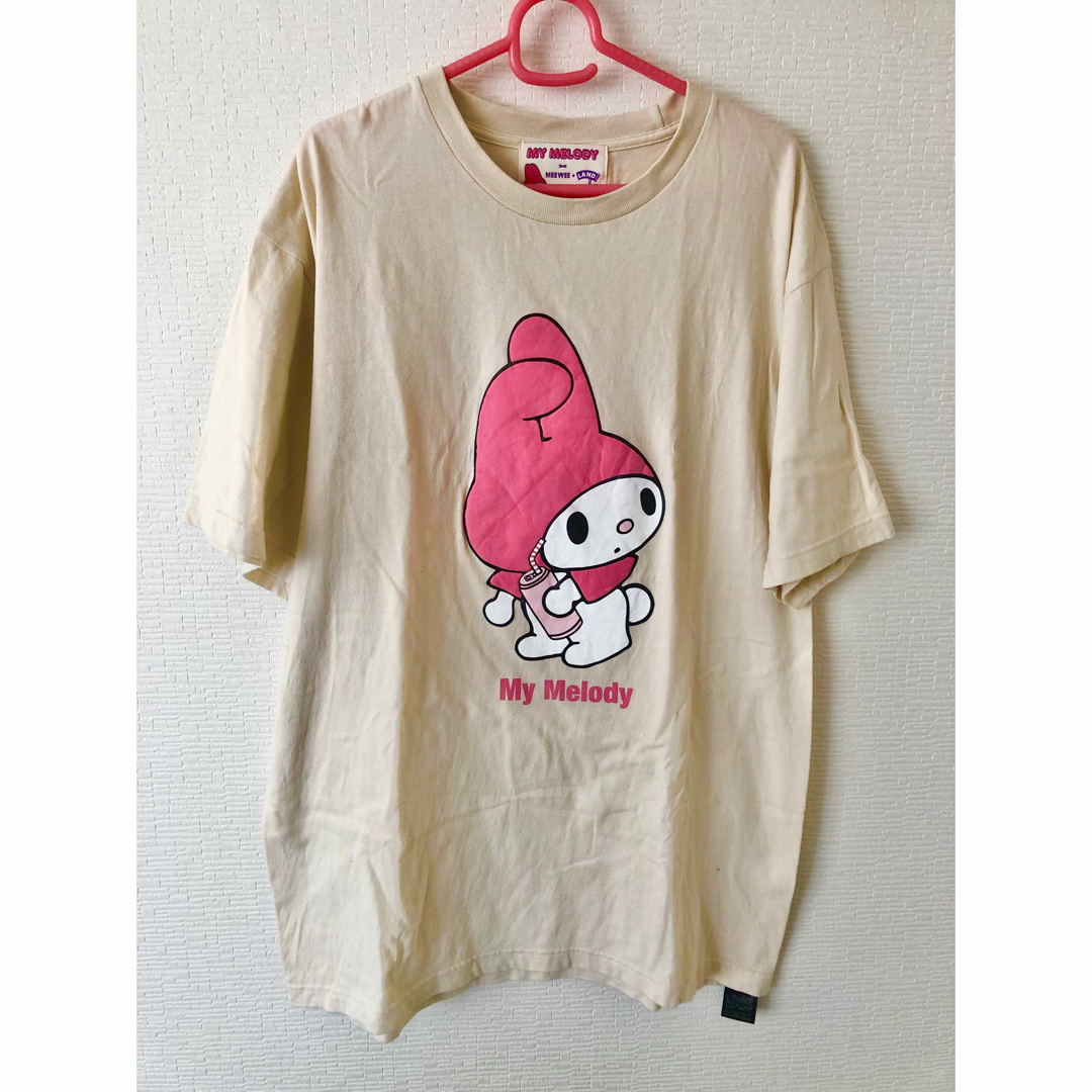 MILKBOY(ミルクボーイ)のLAND by milkboy サンリオ マイメロ Tシャツ ベージュ レディースのトップス(Tシャツ(半袖/袖なし))の商品写真