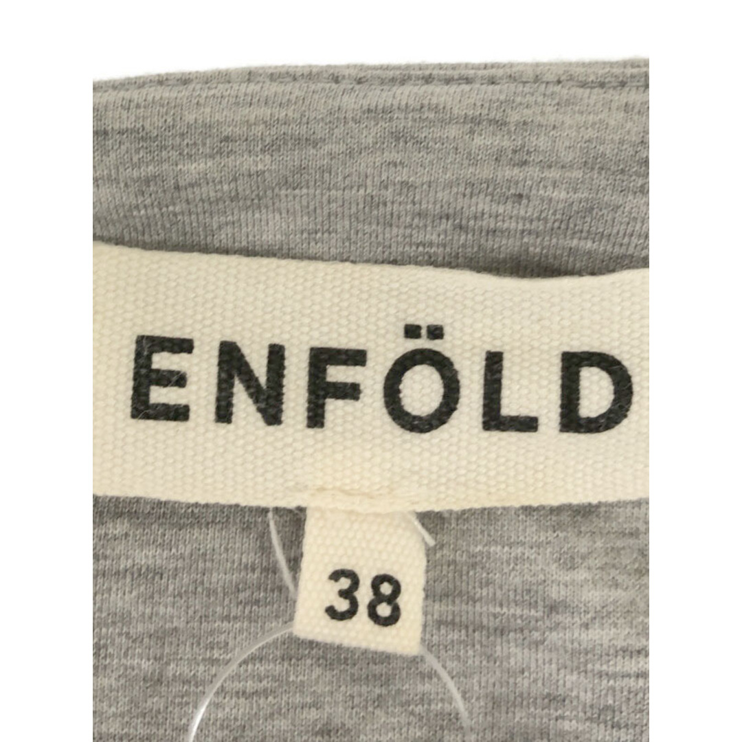 ENFOLD エンフォルド ノースリーブデザイントップス グレー 38