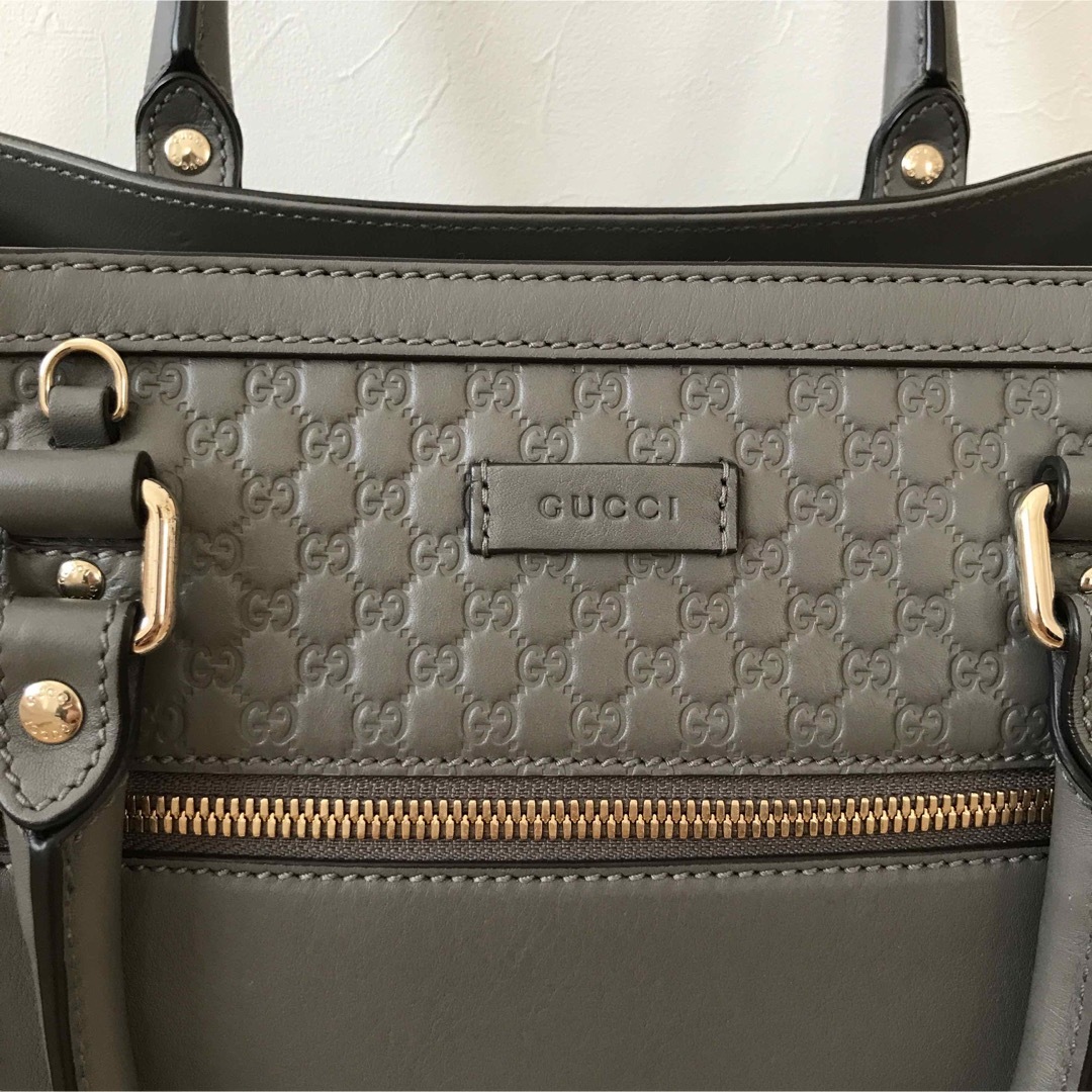 新品同様 極美品 GUCCI グッチ マイクログッチシマ トート