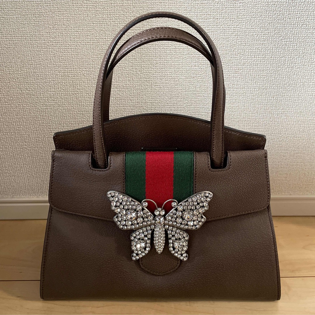 Gucci(グッチ)のGUCCI トーテム　バタフライ　ビジューバック レディースのバッグ(ハンドバッグ)の商品写真