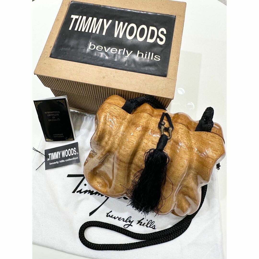 ティミーウッズTIMMY WOODS 木製クラッチ/ショルダーバッグ - クラッチ