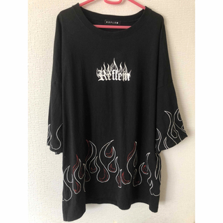 レフレム ファイヤーパターンTシャツ - Tシャツ/カットソー(七分/長袖)