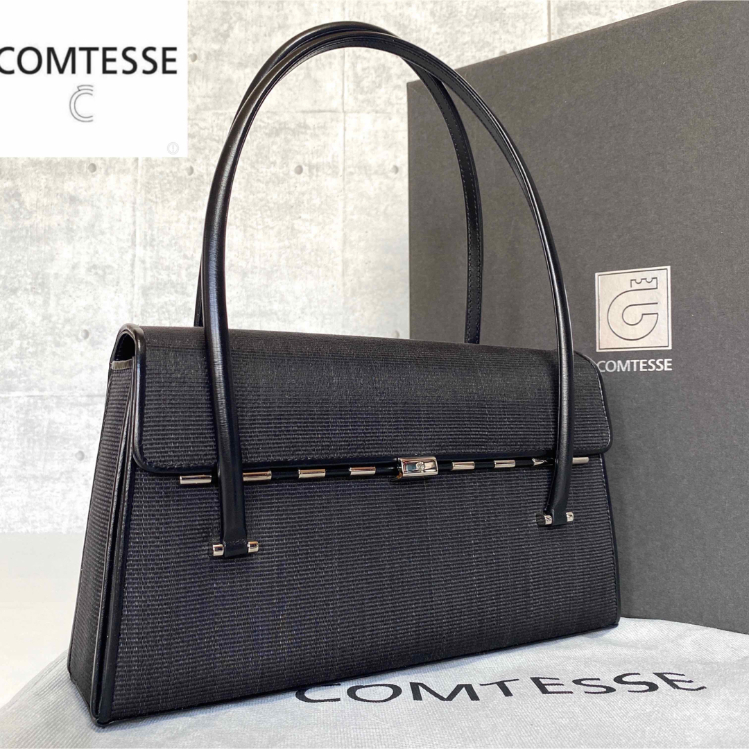 COMTESSE - 【美品】COMTESSE ホースヘア×レザー ブラック フォーマル ...