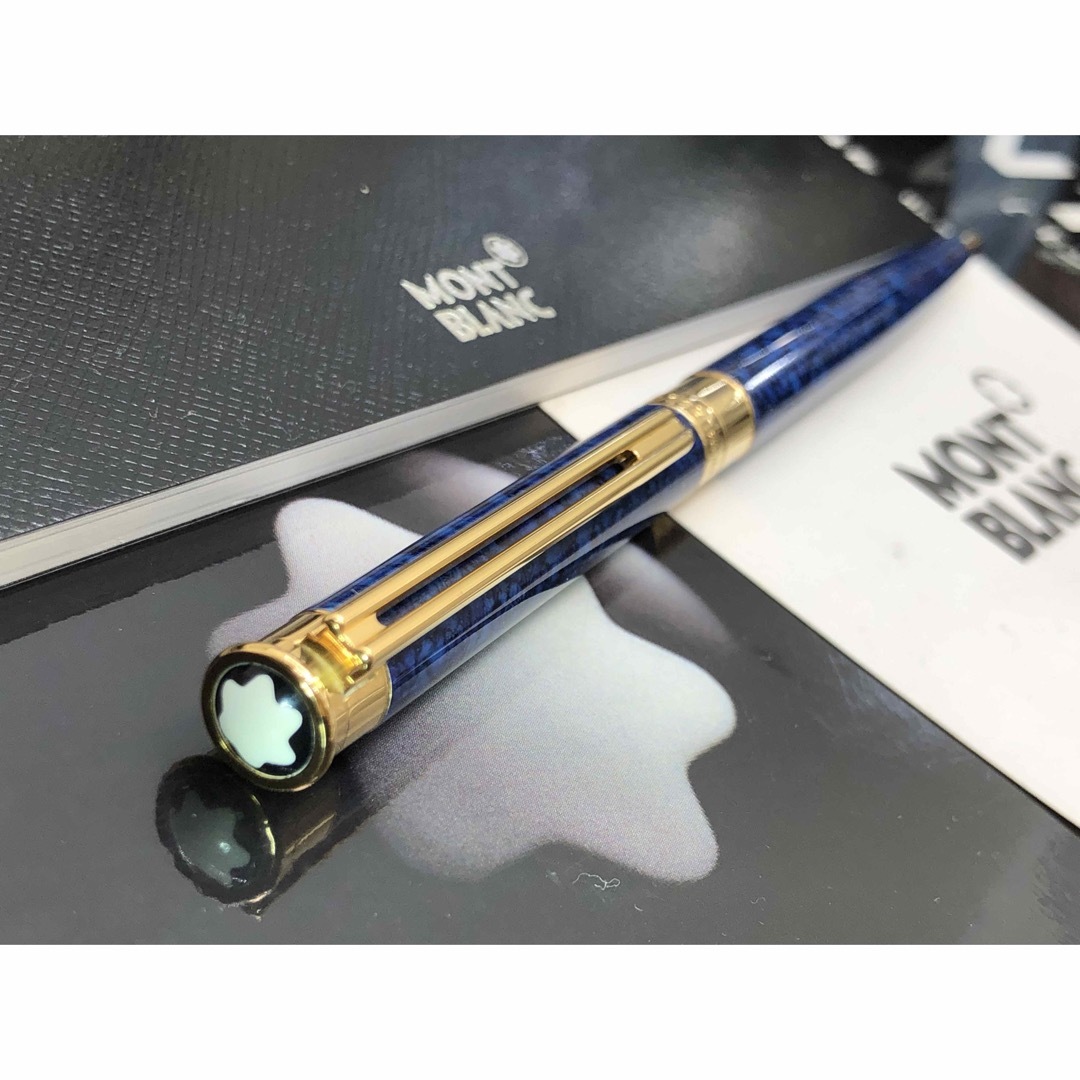 MONTBLANC(モンブラン)の幸運・金運を呼び寄せる！入手困難な逸品のラピスデザイン特別なノブレス★モンブラン インテリア/住まい/日用品の文房具(ペン/マーカー)の商品写真