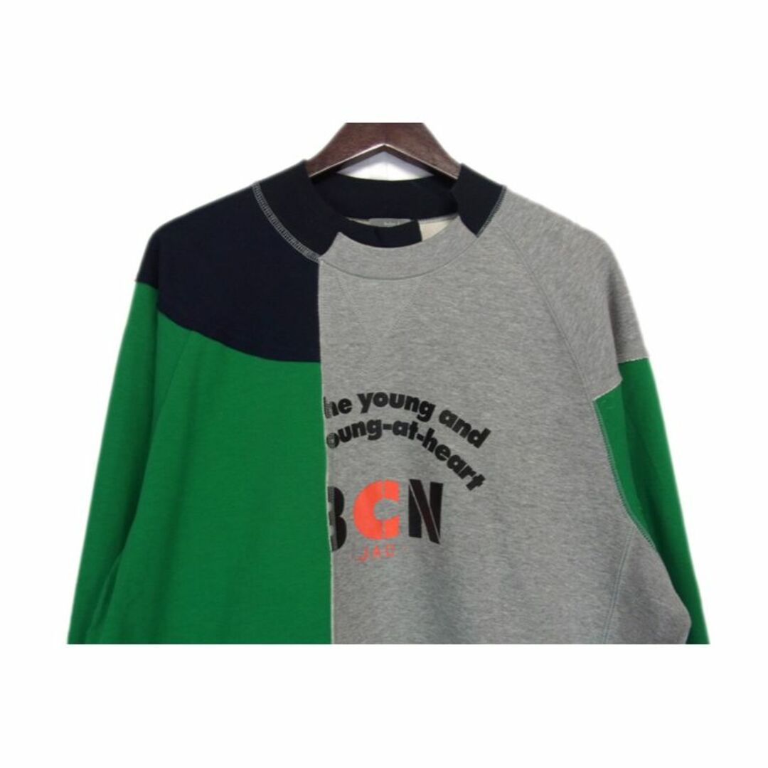 カラービーコン kolor BEACON ■ 22AW 【 22WBM T02231 】 リメイク ドッキング デザイン スウェット プルオーバー トレーナー 29280