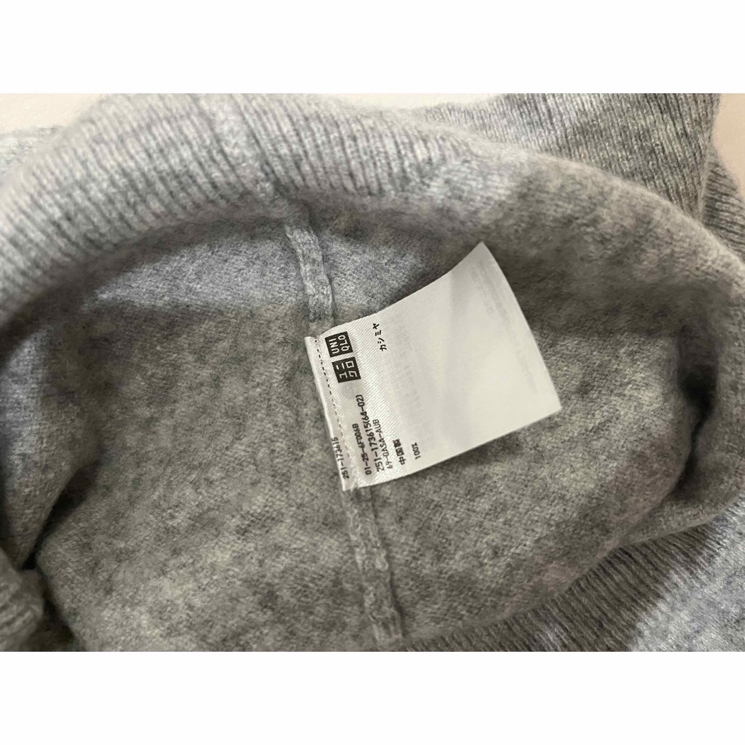 ユニクロ UNIQLO カシミヤ セーター 100% サイズM グレー UNIQLO ユニクロ ニット セーター Mサイズ グレー カシミア100%
