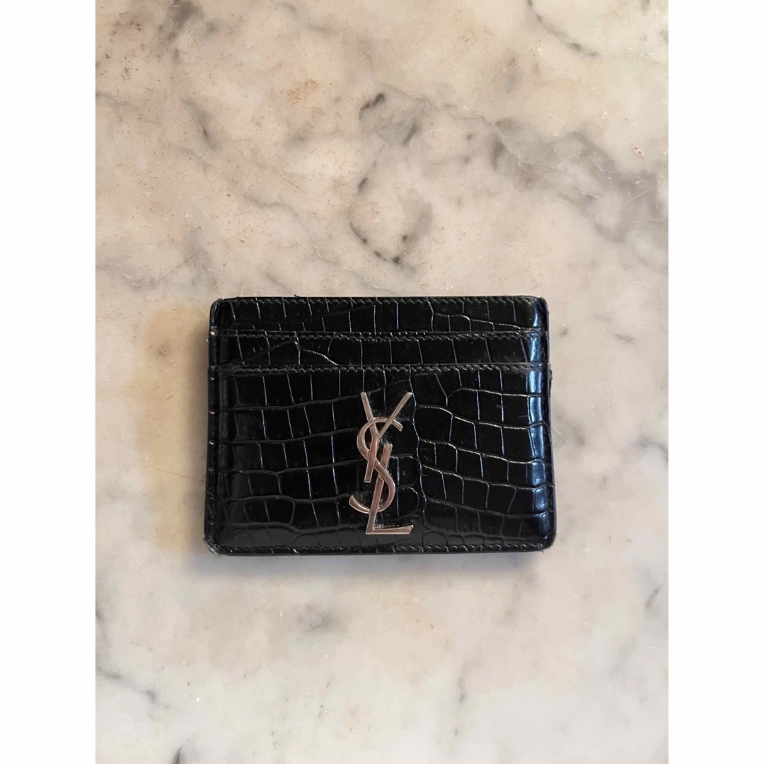 Saint Laurent(サンローラン)のサンローラン　カードケース　中古　正規品 レディースのファッション小物(名刺入れ/定期入れ)の商品写真