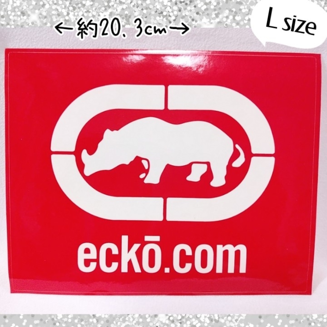 ECKŌ UNLTD（ECKO UNLTD）(エコーアンリミテッド)のECHO ステッカー (L) 20.3 × 16 エンタメ/ホビーのコレクション(その他)の商品写真