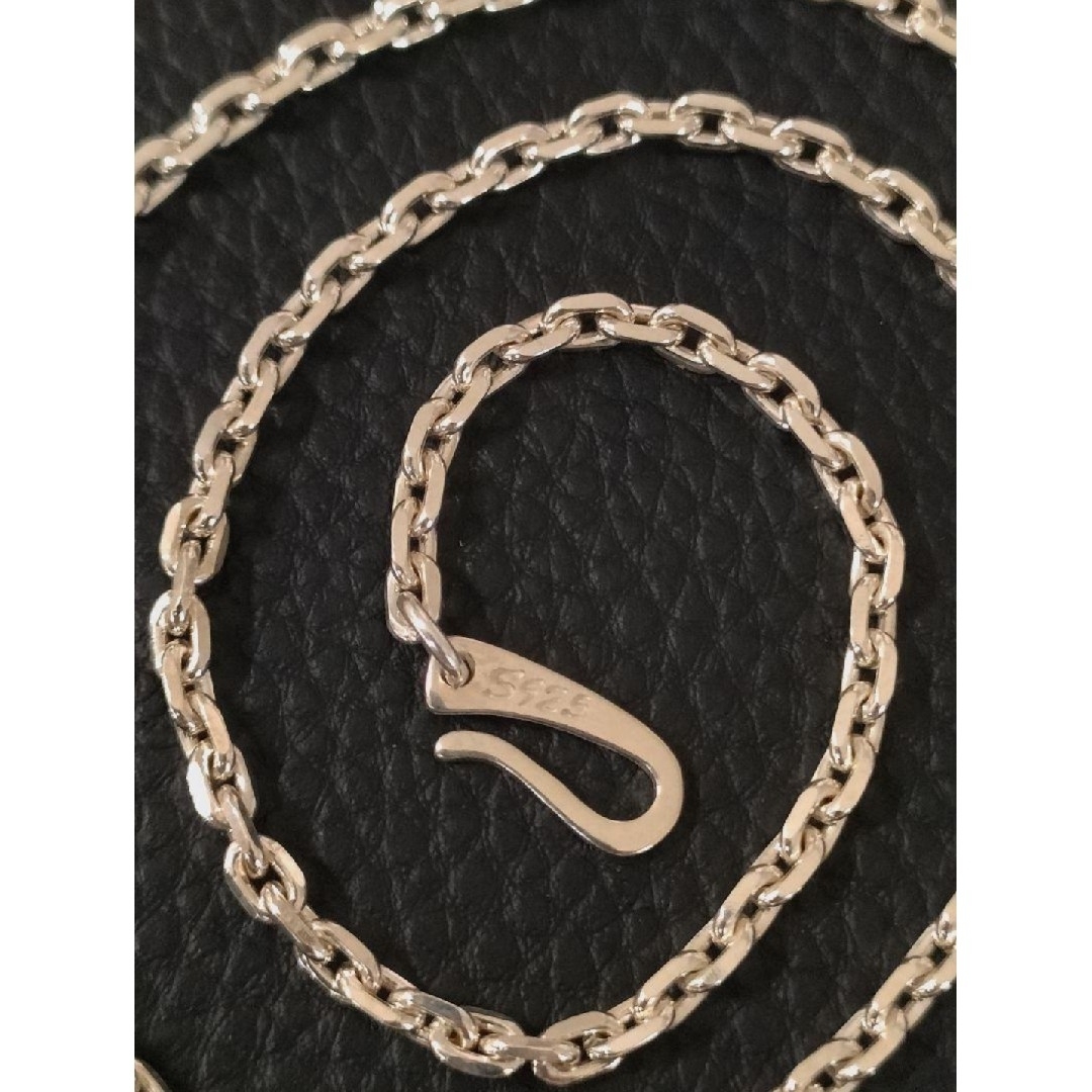 あずきチェーン ネックレス シルバー925 メンズ 無骨 アクセサリー