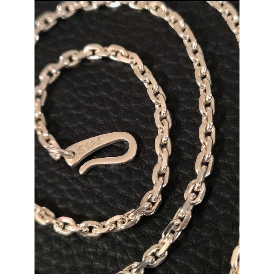 あずきチェーン ネックレス シルバー925 メンズ 無骨 アクセサリー