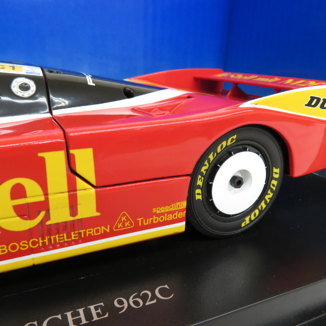 UNIVERSAL HOBBIES ユニバーサルホビーズ 1/18 ダイキャスト ポルシェ Porsche 962C 補修有 京商 E4704 2