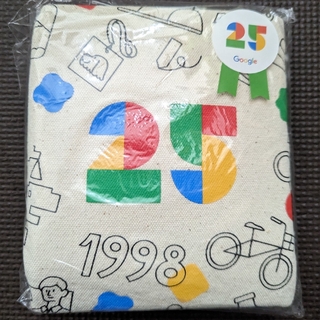 グーグル(Google)の【非売品】Google 25周年記念　エコバッグ(トートバッグ)