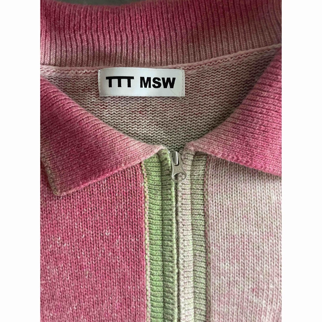 TTT_MSW / Kasuri Knit Polo 22aw - ニット/セーター