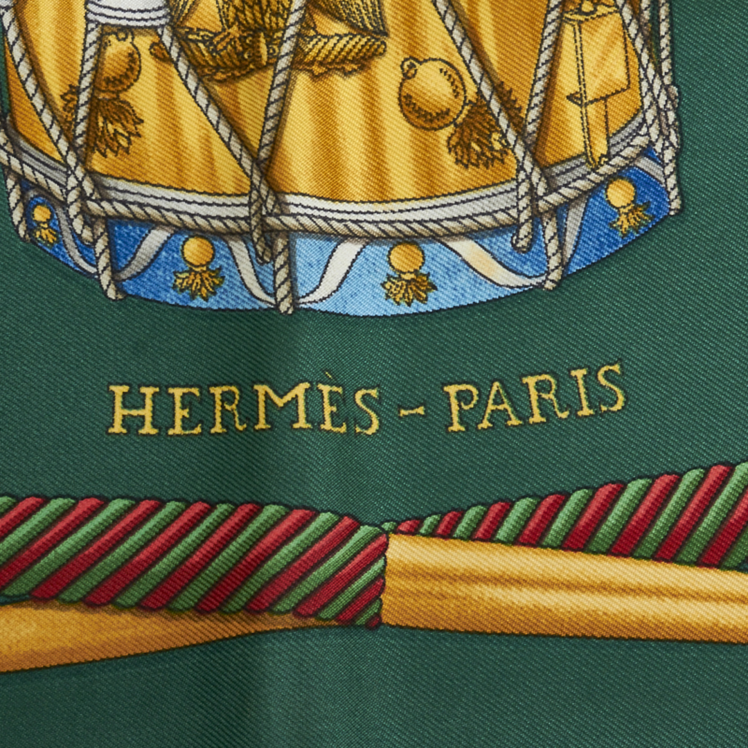 Hermes   エルメス カレ LES TAMBOURS タンブールの太鼓 スカーフ