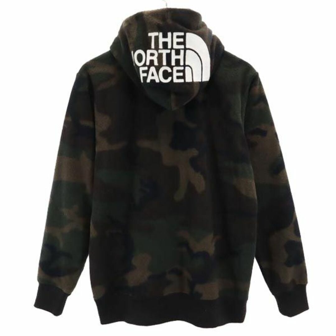 ノースフェイス NL71445 アウトドア カモフラ フリース S カーキ系 THE NORTH FACE ジップパーカー ロゴ メンズ 【中古】  【231005】