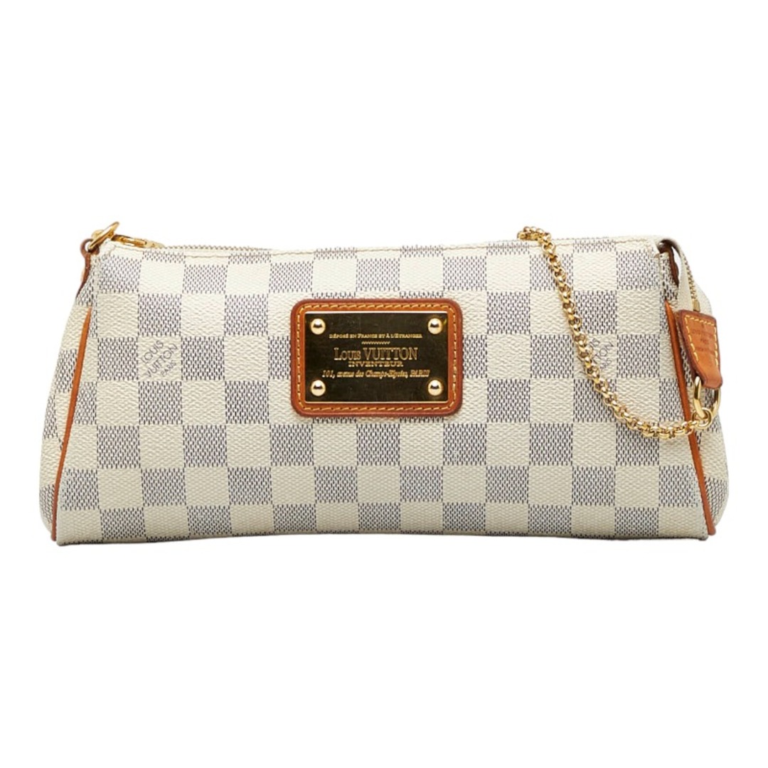 ルイ ヴィトン ダミエ アズール エヴァ チェーン ショルダーバッグ ハンドバッグ N55214 PVC レディース LOUIS VUITTON 【222-19910】